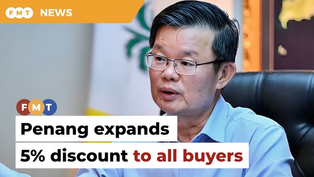Penang expands 5% discount for properties to all buyers