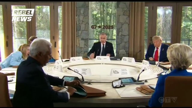 Giorgia Meloni lève les yeux au ciel après une remarque d’Emmanuel Macron lors du G7 au Canada: Regardez la séquence qui est devenue virale sur les réseaux sociaux - VIDEO