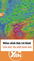 Milton là siêu bão lớn nhất hành tinh