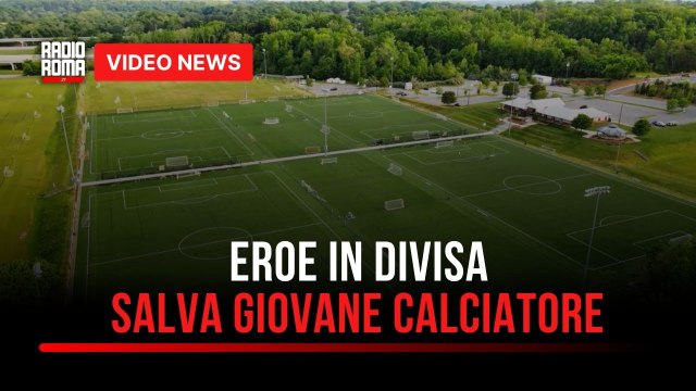 Calciatore colpito da malore in campo, salvato da poliziotto