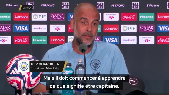Man. City - Guardiola : "Haaland doit commencer à apprendre ce que signifie être capitaine"