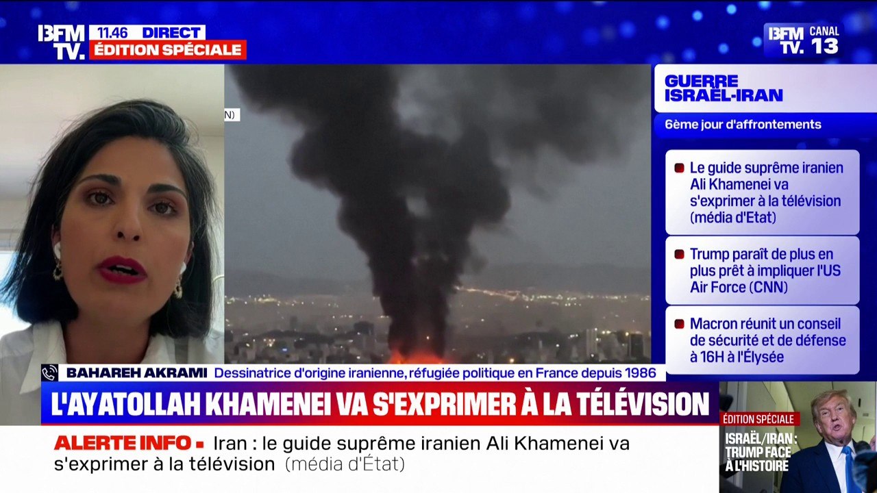 "Ils sont pris en étau entre ce régime qu'ils dénoncent depuis des années, et les bombardements": Bahareh Akrami, dessinatrice d'origine iranienne, dont les proches sont encore en Iran, témoigne