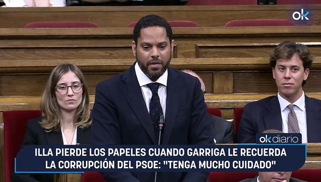 Illa pierde los papeles cuando Garriga le recuerda la corrupción del PSOE: Tenga mucho cuidado