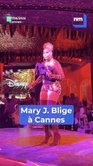 Les images de la prestation de la star américaine Mary J. Blige en show case à Cannes