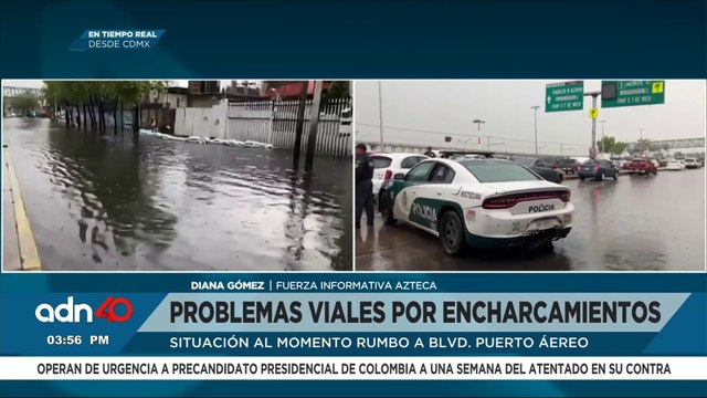 ¡Precaución! Tras fuertes lluvias se reportan diversos encharcamientos en varios puntos de la CDMX