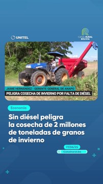 Sin diésel peligra la cosecha de 2 millones de toneladas de granos de invierno