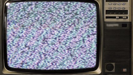 Vintage TV old flakes flaky music