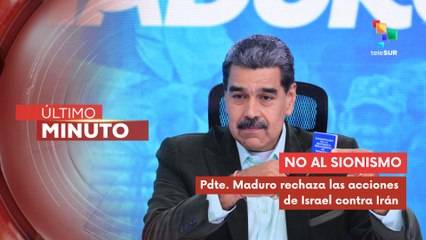 Pdte. Maduro rechaza las acciones sionista de Israel contra Oriente Medio