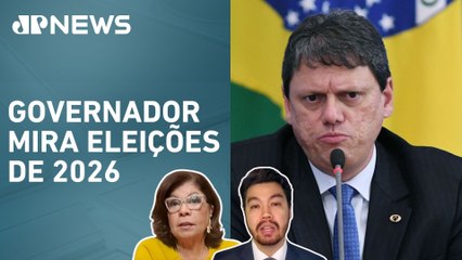 Tarcísio de Freitas ganha protagonismo em propaganda do PSD; Dora Kramer e Kobayashi comentam