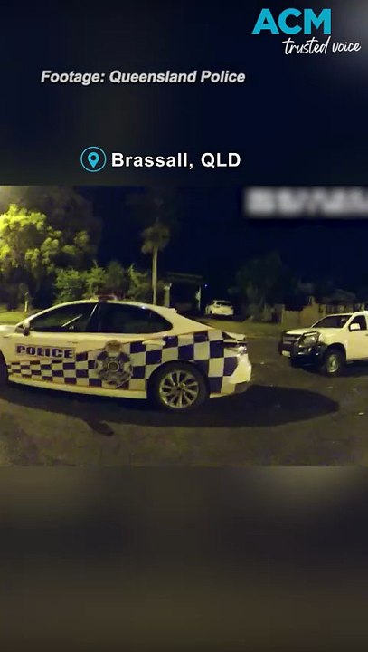 Driver narrowly misses cops when he drives through crash scene