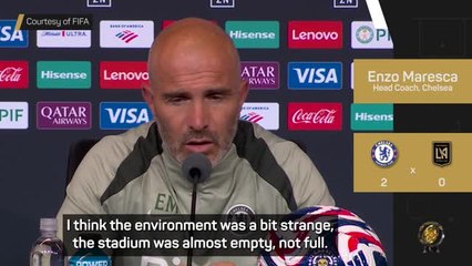 Maresca admits to 'strange' empty stadium in Chelsea win