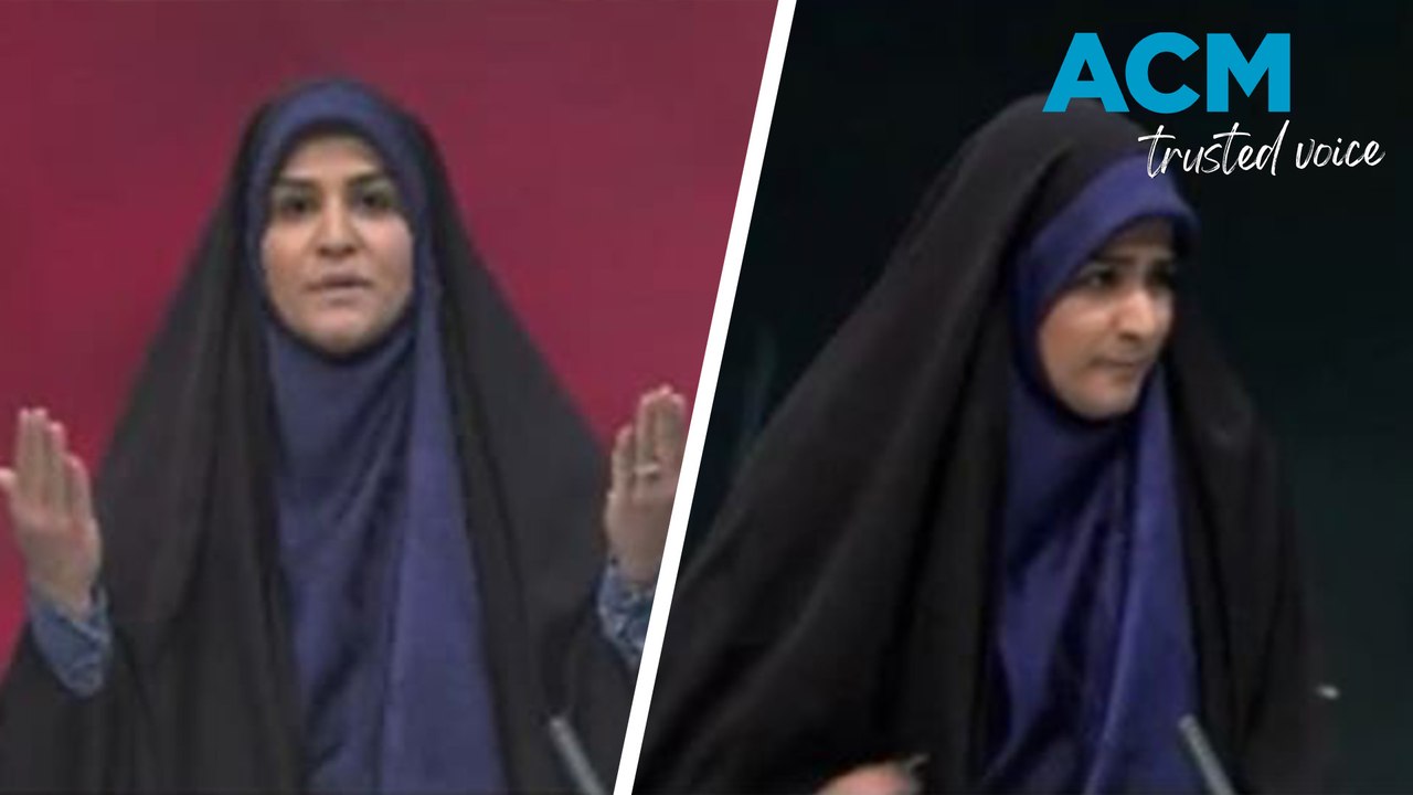 Iranian news anchor rushes off screen after Israeli airstrike knocks out studio feed