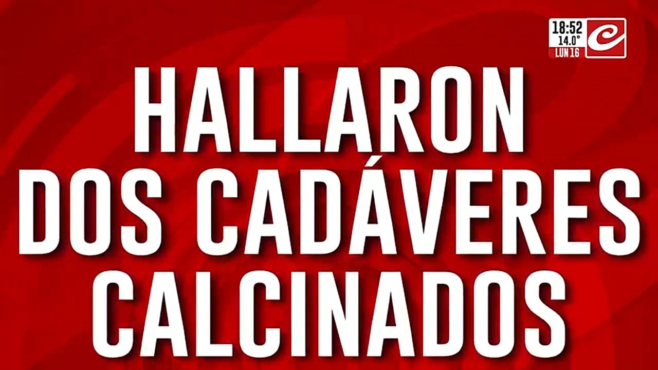 Hallaron dos cuerpos calcinados: uno de los cuerpos fue encontrado en el bául del auto