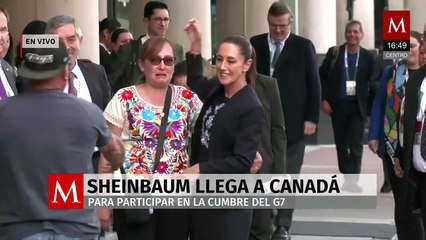 Claudia Sheinbaum llega a Canadá para su participación en la Cumbre del G7