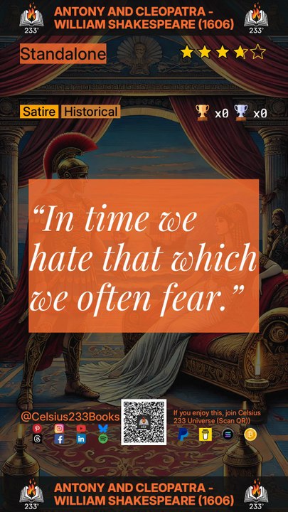 Antony and Cleopatra - William Shakespeare (1606) Quotes