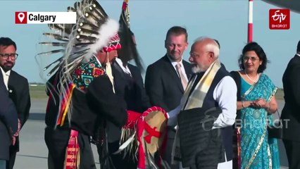 PM Modi Arrives In Canada For G7 Summit