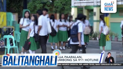 PNP - Bullying sa mga paaralan, maaari na ring isumbong sa 911 hotline | Balitanghali