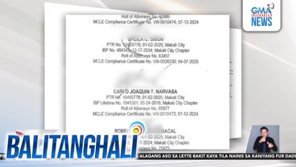 16 na abogado ang bubuo sa legal team ni VPSD sa impeachment trial | Balitanghali