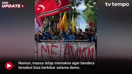 Alasan Polisi Tak Turunkan Bendera Bulan Bintang saat Demo di Banda Aceh