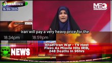 Israel-Iran War - TV Host Flees As Missile Hits IRIB, 248 Deaths In 96hrs