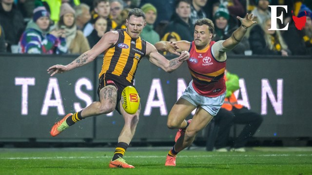 Hawks best the Crows in UTAS Stadium showdown | The Press Box 91 (17/6/25)