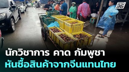 นักวิชาการ คาด กัมพูชา หันซื้อสินค้าจากจีนแทนไทย | เที่ยงทันข่าว | 17 มิ.ย. 68