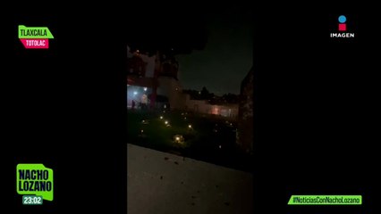 Tres heridos luego de que un cohetón no se elevará y explotó en Tlaxcala