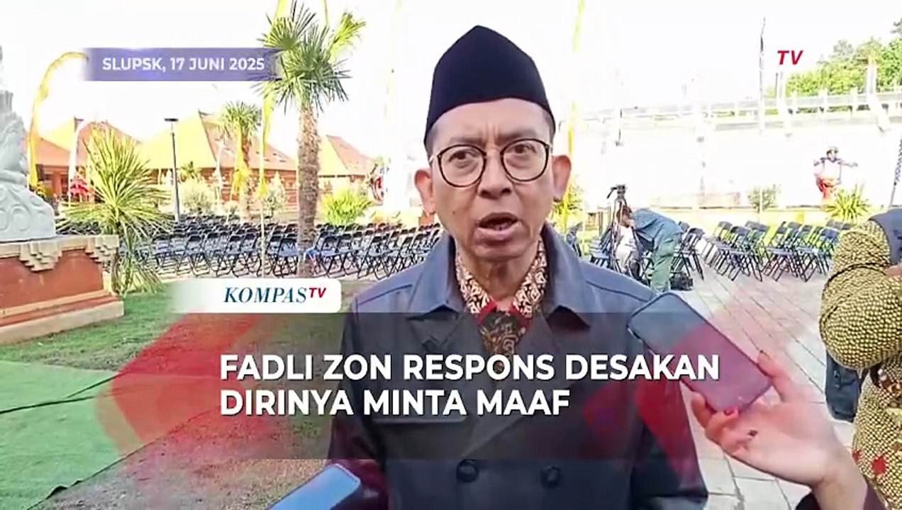 Fadli Zon Respons Desakan Dirinya Minta Maaf Terkait Pernyataan Pemerkosaan Massal di Tragedi 1998