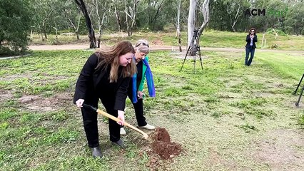 NSW Ag Minister Tara Moriarty turns first sod on Gunnedah Koala Sanctuary