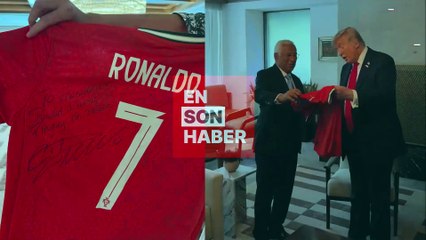 Donald Trump’a, Cristiano Ronaldo’nun imzaladığı forma hediye edildi