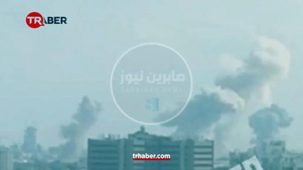 İran'ın fırlattığı füze, Tel Aviv'de bir binaya isabet etti.