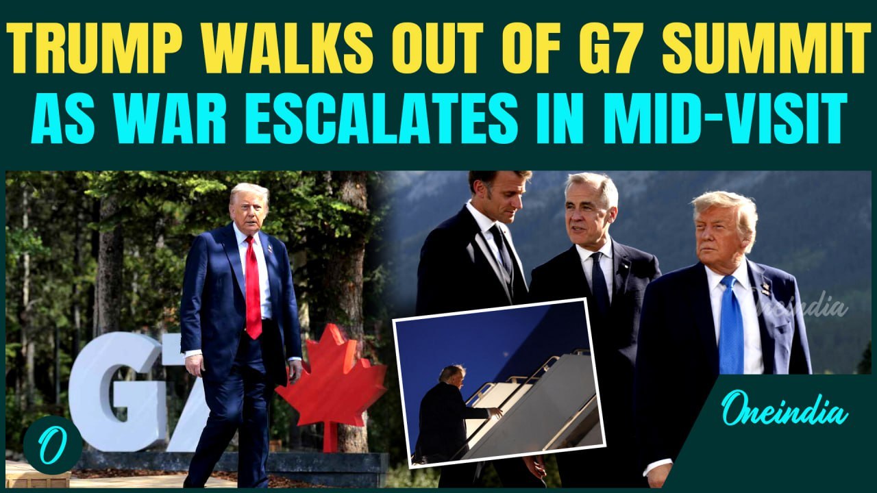Trump Flees G7 as Israel Strikes Iran Nuclear Sites | Leaders Issue Urgent Warning of War Escalation