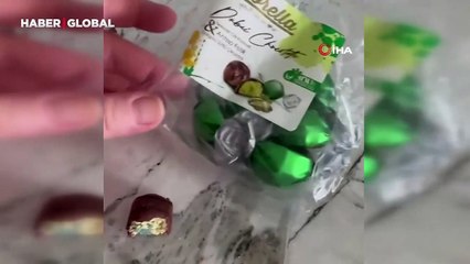 Dubai çikolatasının içinden çıkanlar şoke etti, çocuk ölümden döndü