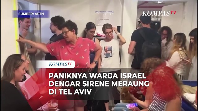 Warga Israel Berbondong-bondong ke Tempat Perlindungan saat Iran Serang Tel Aviv