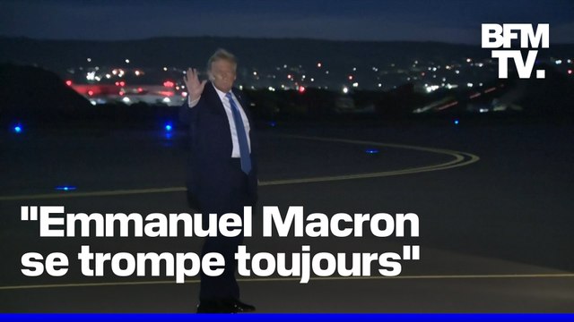 Donald Trump quitte précipitamment le G7 et tacle Emmanuel Macron
