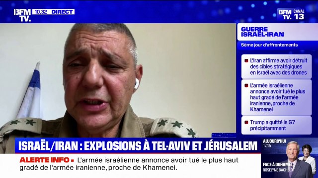 Les missiles iraniens lancés ce mardi ont fait des dégâts matériels mais pas de victime , affirme Olivier Rafowicz, porte-parole de Tsahal