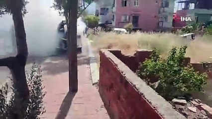 İŞÇİ SERVİSİ ALEV ALDI