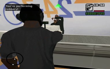 سرقة أكثر واقعية في لعبة GTA San Andreas  ( سرقة المحل )