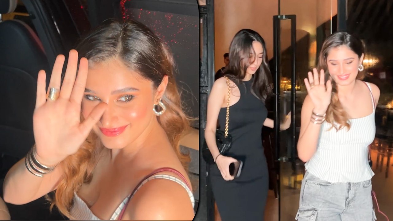 Azaad Actress Rasha Thadani Gets Clicked With Her Besties Post Dinner Date In Bandra