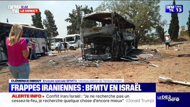 Les images d'une frappe iranienne qui a touché Israël aux alentours de Tel-Aviv