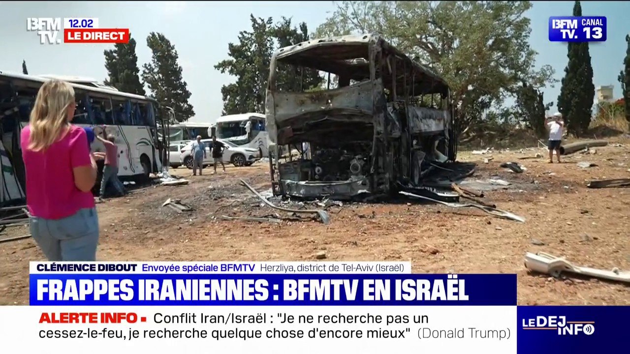 Les images d'une frappe iranienne qui a touché Israël aux alentours de Tel-Aviv