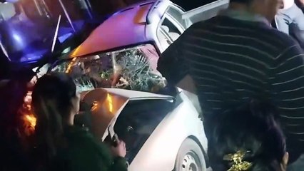 103 VO IMAGENES  ACCIDENTE FLOTA  VAGONETA  MUERTO T- 43 SEGU