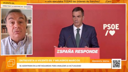 Vicente Gil estalla contra quienes aún apoyan a Sánchez y al PSOE: "Son amorales, votan basura"