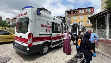 Samsun’da ev yangını: Anne ve kızı dumandan etkilendi