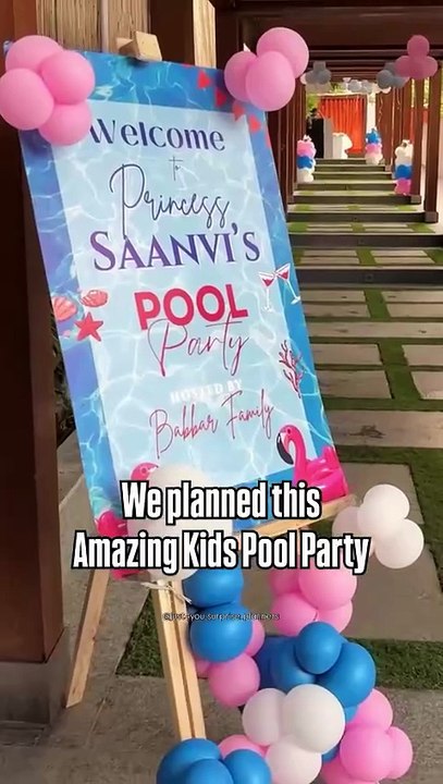 We Planned this amazing Pool Party