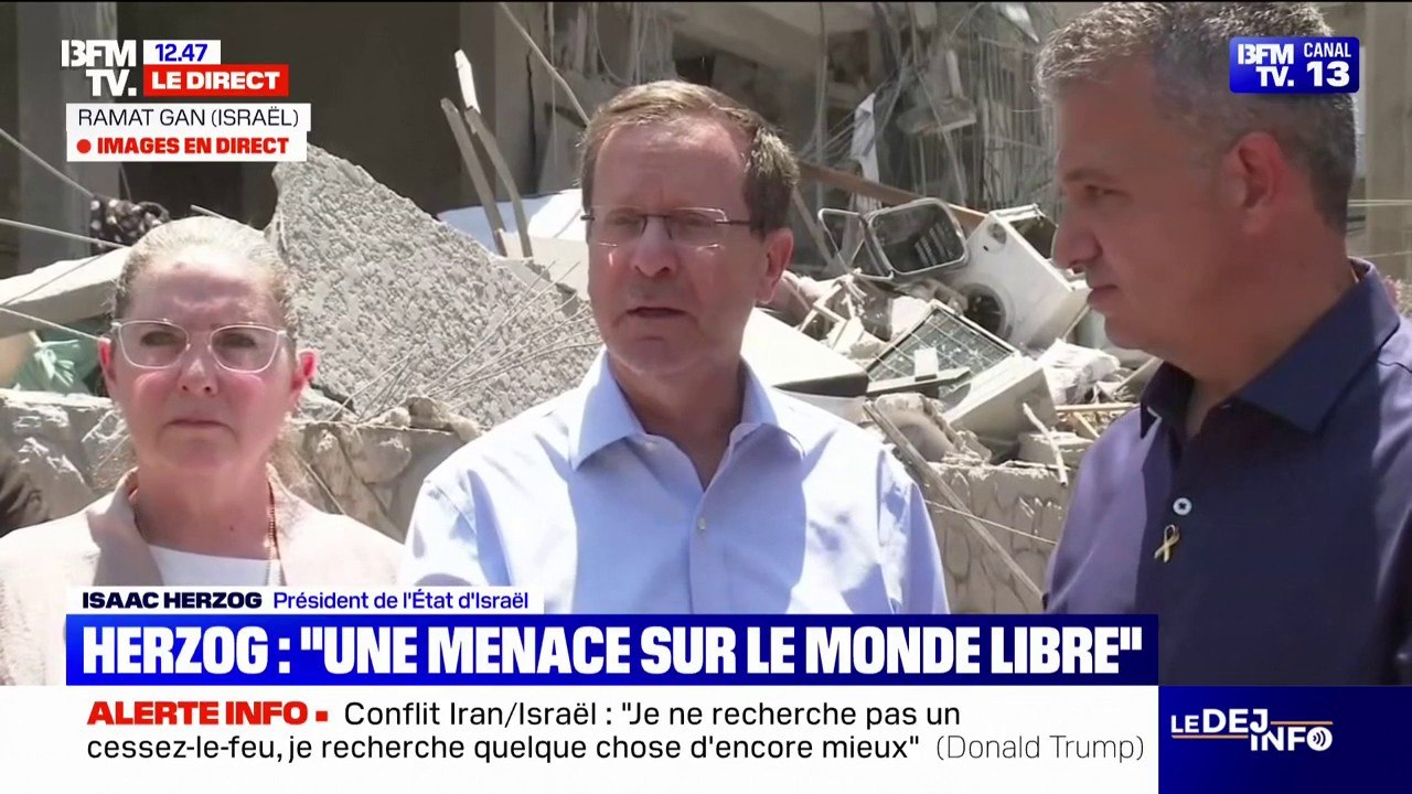 Conflit Israël-Iran: "Ce que nous faisons, c'est d'écarter une menace pour tout le monde libre", assure Isaac Herzog