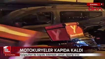 Eyüpsultan’da kapıda ödemeyle yemek siparişi krizi