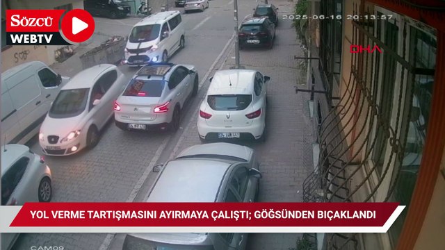 Esenyurt'ta yol verme tartışmasını ayırmaya çalıştı; göğsünden bıçaklandı