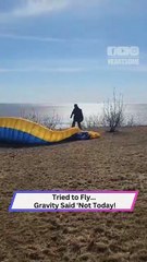 Paraglider Takes Off… Only to Faceplant Seconds Later!
