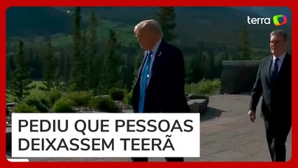Trump deixa reunião do G7 mais cedo para 'resolver assuntos muito importantes'